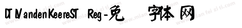 DTLVandenKeereST Reg字体转换